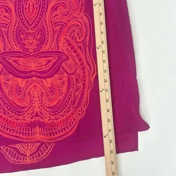 Amanda uprichard pink and orange silk shift dress - Picture 8 of 8